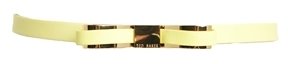 Ted Baker Bowun Leather Bow Belt - Yellow