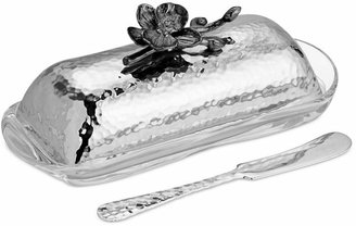 Michael Aram Black Orchid Butter Dish with Knife