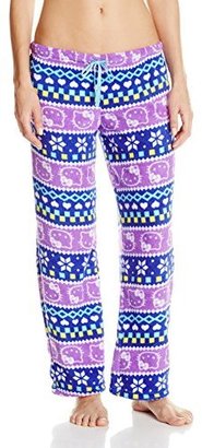 Hello Kitty Women's Fair Isle Snowflake Print Pajama Pant