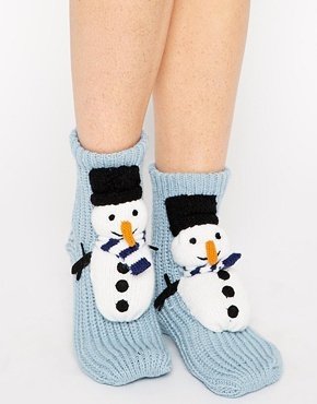 ASOS NORTHERN LIGHTS Snowman Socks - snowman
