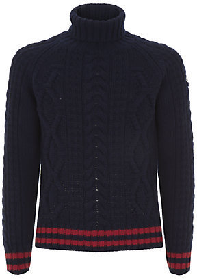 Moncler Chunky Cable Knit Wool Sweater