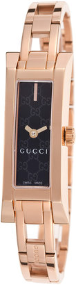 Gucci Stainless Steel & Black Dial Watch, 36mm