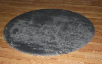 Flokati Faux Fur Rugs 2' x 4' (GREY)
