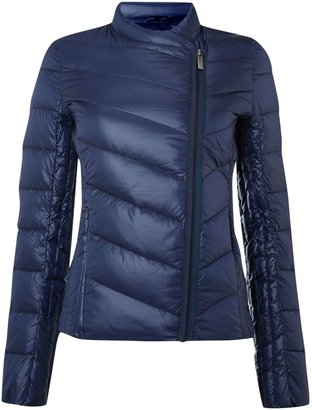 Calvin Klein Obika coat with side front zip in night sky