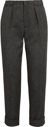 Roland Mouret Carillon metallic woven tapered pants