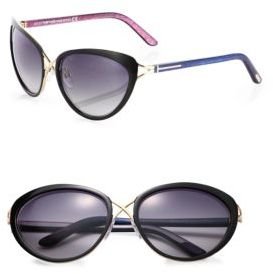 Tom Ford Eyewear Daria Oversized Cat's-Eye Sunglasses