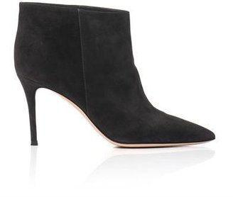 Gianvito Rossi Stilo point-toe suede ankle boots
