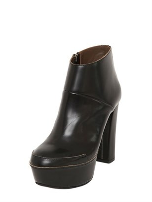 Marni 120mm Brushed Calfskin Ankle Boots