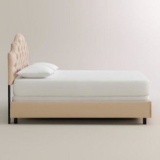 World Market Micro Suede Sabine Upholstered Bed