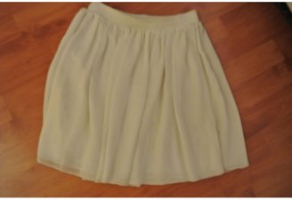 American Apparel White Viscose Skirt