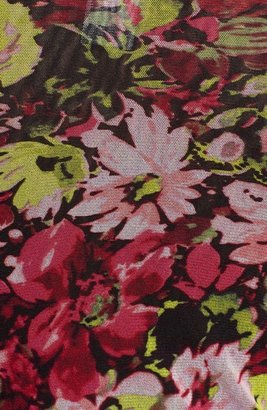 Jean Paul Gaultier Floral Print Tulle Long Sleeve Top
