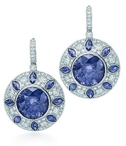 Tiffany & Co. Sapphire and diamond earrings