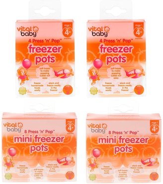 Vital Baby VBFPB Freezer Pot Kit, 24pc