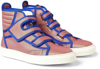 Raf Simons Patterned High Top Sneakers