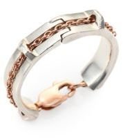 Bliss Lau Caveat 14K Rose Gold & Sterling Silver Chain Ring