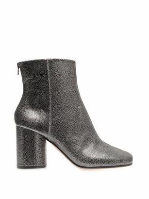 Maison Martin Margiela 7812 MAISON MARTIN MARGIELA Cracked-leather ankle boots