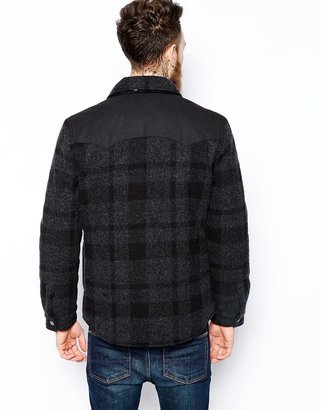 Levi's Levis Wool Overshirt Jacket Subtle Check Heavy Lined