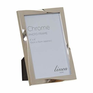 Linea Chrome plated twist design photo frame 4x6