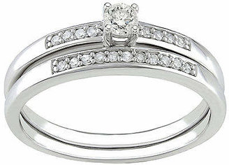 Modern Bride 1/CT. T.W. Diamond Bridal Ring Set, Sterling Silver No Color Family