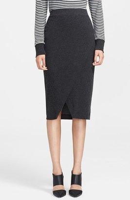 Enza Costa Cotton & Cashmere Jersey Midi Skirt