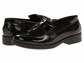 Geox Kids Jr Agata Oxford (Little Kid) (Black) Girl's Shoes