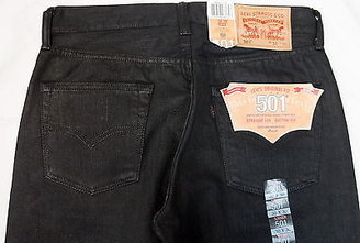 Levi's Levis Style# 501-1218 38 X 34 Black Mod Original Jeans Straight Leg Pre Wash