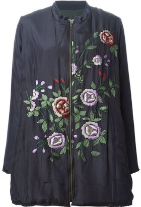 BY WALID floral embroidered coat
