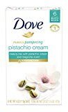 Dove Purely Pampering Beauty Bar, Pistachio Cream with Magnolia 4 oz, 6 Bar