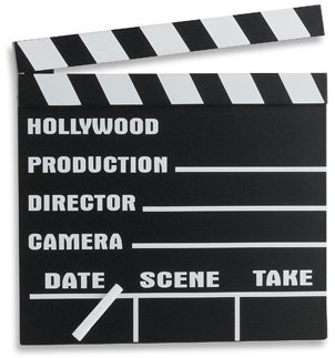 Bed Bath & Beyond Clapboard 3 Dimensional Movie Themed Wall Art