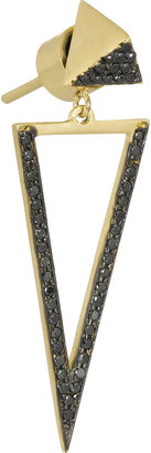 Ileana Makri Triangle 18-karat gold diamond earrings