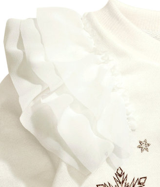 H&M Sweatshirt with Printed Design - Natural white/Frozen - Kids
