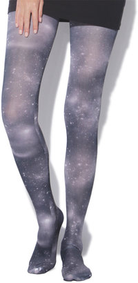 Wet Seal Galaxy Paper Printed Tights