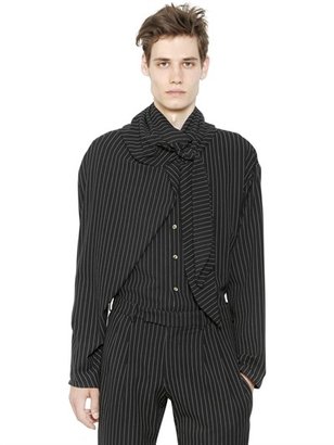 J.W.Anderson Pinstriped Stretch Cotton Crepe Shirt