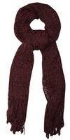 Dorothy Perkins Womens Wine Textured Plain Scarf- Red