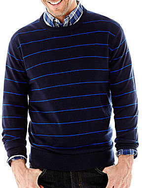 JCPenney St. John's Bay Striped Fine-Gauge Sweater
