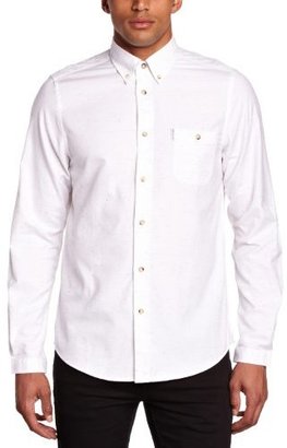 Ben Sherman Men's Coloured Fleck Regular Fit Long Sleeve Casual Shirt