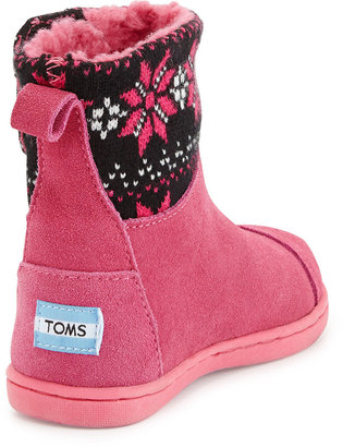 Toms Fair Ilse Nepal Boots, Hot Pink, Tiny
