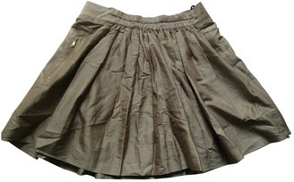 Mulberry Khaki Cotton Skirt