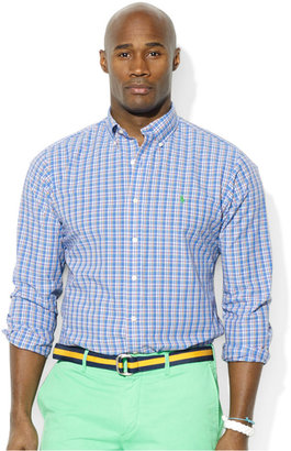 Polo Ralph Lauren Big and Tall Plaid Poplin Shirt