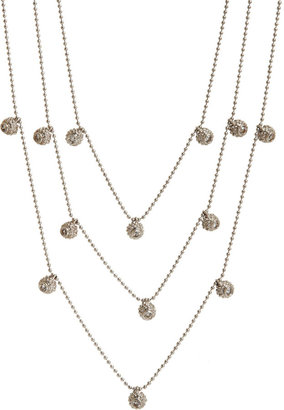 Renee Lewis Antique Diamond Triple Chain Necklace