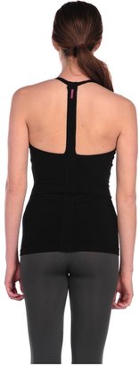 Hard Tail Sport Seamed Halter with Built in Bra