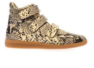 Maison Martin Margiela 7812 MAISON MARTIN MARGIELA Printed leather high-top trainers