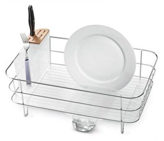 Simplehuman plastic slim dish rack