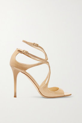Jimmy Choo Lang 100 Patent-leather Sandals - IT42