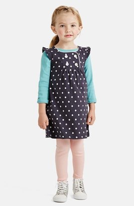 Tea Collection 'Pünktchen' Flutter Sleeve Dress (Toddler Girls, Little Girls & Big Girls)