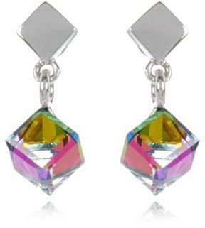 J by Jasper Conran Designer sterling silver 3D crystal drop stud earrings