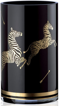 Lenox Scalamandre by Zebras Black Large Vase 10"