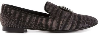 Giuseppe Zanotti zebra slippers