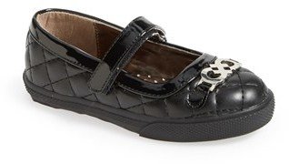 Cole Haan 'Sabrina' Mary Jane Quilted Flat (Toddler)