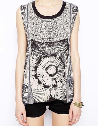 Sass & Bide The Patriotic Patterned Sleeveless Top